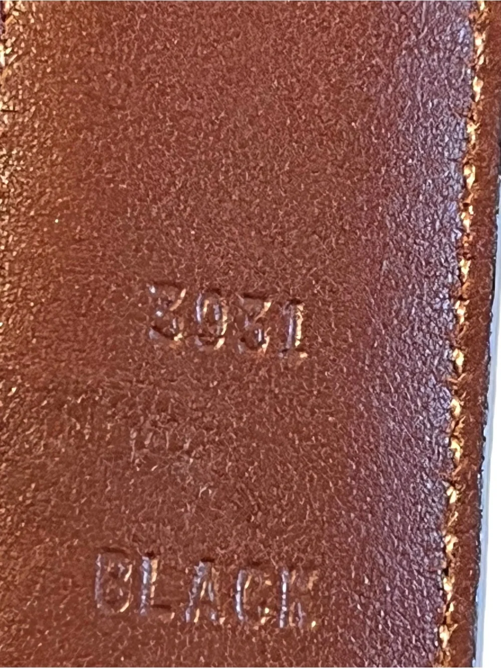 Coach Men's Black Leather Handcrafted Belt